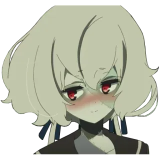 😳 Аниме, Девушка, Стикер, Женщина, Мультфильм telegram sticker