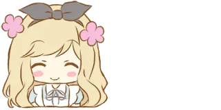 😊 Anime, Chibi, Fofo, Garota, Desenho animado, Mangá whatsapp sticker
