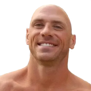 😀 Johnny Sins หัวล้าน, หนังผู้ใหญ่, นักแสดง, ยิ้ม, ผู้ชาย telegram sticker