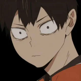 😨 Tobio Kageyama Haikyuu!! Аниме, Haikyuu, Тобио Кагеяма, Персонаж, В шоке, В замешательстве, Злой telegram sticker