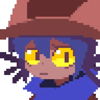 😒 Niko OneShot pixel art, kucing, game indie, puzzle, petualangan whatsapp sticker