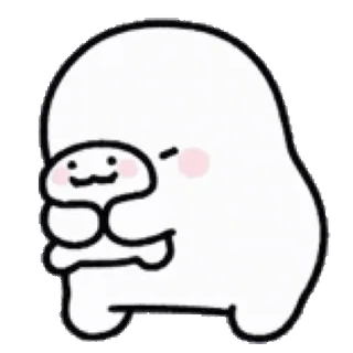 💬 милый, каваий, очаровательный, мультик, персонаж, счастливый, добрый whatsapp sticker