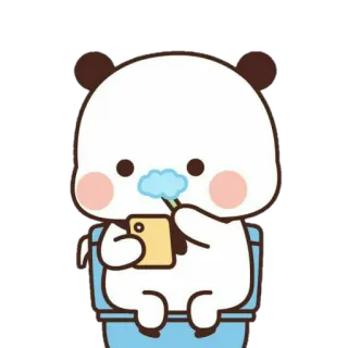 🐻 cartoon, bear, toothbrush, cute, toilet, animal, cleaning, bathroom telegram sticker