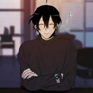 🖇 Kartun, Anime, Karakter, Lucu, Tersenyum, Senang, Webtoon telegram sticker