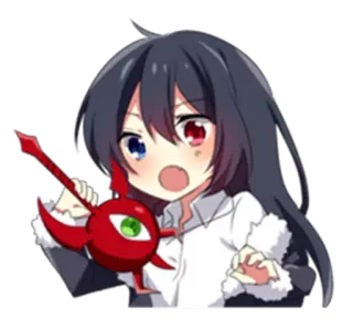 😯 Anime, Mignon, Manga, Féminin, Dessin animé, Personnage, Fille telegram sticker