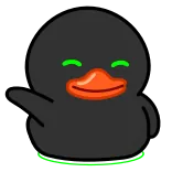 👋 Ente, Cartoon, süß, Tier, Vogel, lustig whatsapp sticker