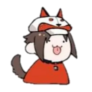 🙂 Dibujo animado, Perro, Animal, Lengua, Lindo, Divertido, Personaje telegram sticker