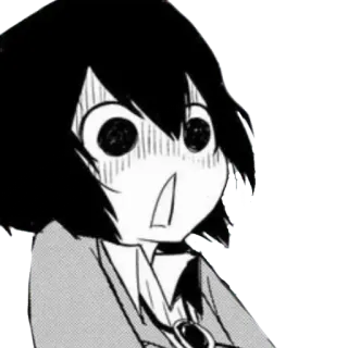 ✨ anime, manga, shocked, fear, worried, concerned telegram sticker