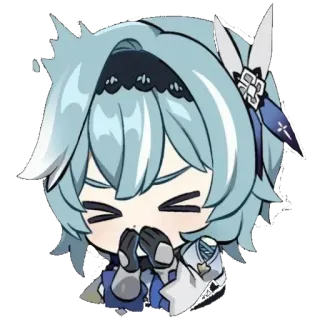 🤧 Eula Genshin Impact Anime, Gra wideo, Słodkie, Postać, Eula, Genshin Impact telegram sticker