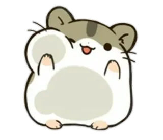 💘 hamster, cute, animal, pet, cartoon, sticker telegram sticker