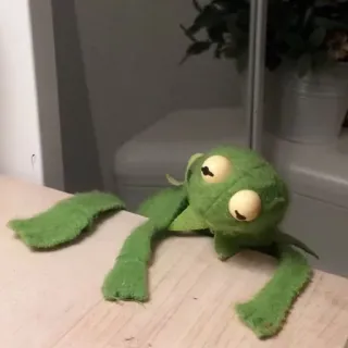 😐 Kermit kermit the frog, puppet, muppets, frog telegram sticker