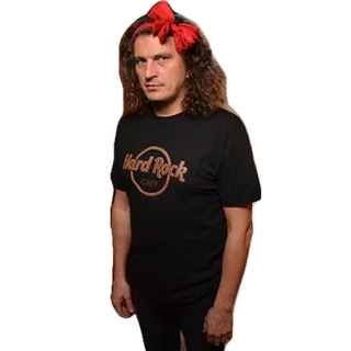 😐 Hard Rock
CAFE Hard Rock Cafe, футболка, мужчина, человек, красная бандана telegram sticker