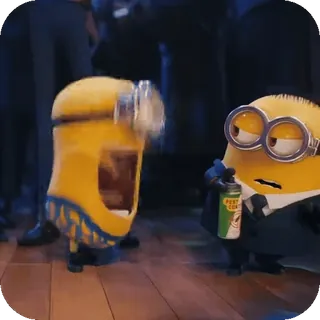 ๐ Minions Despicable Me minions, funny, fart, prank, cartoon, despicable me, comedy, animated telegram sticker