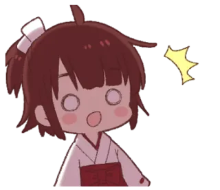 ✨ Anime, Chibi, Mignon, Choqué, Surpris, Dessin animé, Kawaii telegram sticker