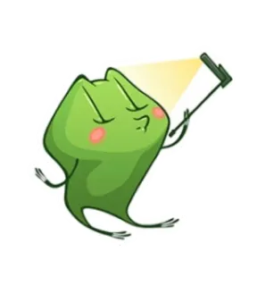 🙃 rã, selfie, fofo, verde, animal, desenho animado, adesivo whatsapp sticker