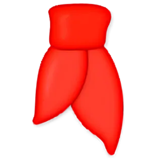 🧣 czerwony, krawat, krawat, moda, akcesorium telegram sticker