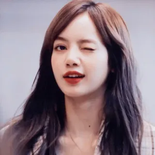 😉 Lisa kpop, idol, wink, woman, celebrity, singer, lisa manoban, blackpink whatsapp sticker