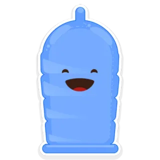 👌 condom, protection, sexual health, cartoon, safe sex whatsapp sticker