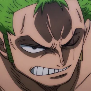 🐉 Zoro One Piece Аниме, Манга, Ван Пис, Зорро, Ророноа Зоро, Мечник telegram sticker