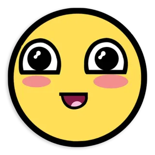 ☺️ Smiley, Émoji, Jaune, Joyeux, Mignon whatsapp sticker