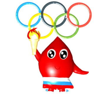 🏆 Jeux Olympiques, Sport, Torche, Mascotte, Anneaux, Dessin animé telegram sticker