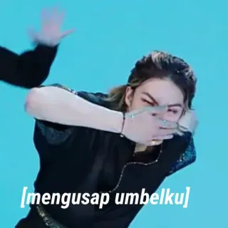 🤞 [mengusap umbelku] человек, мужчина, жест, индонезийский текст, азиат whatsapp sticker