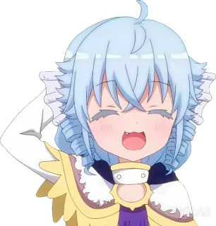 😅 Anime, Schattig, Personage, Blij, Glimlach telegram sticker