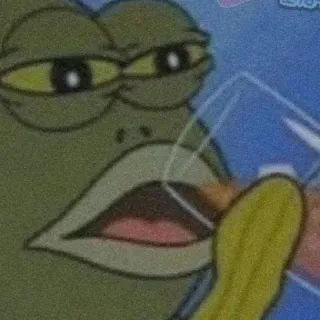 🥃 Pepe the Frog Мем, Лягушка, Пьющий telegram sticker