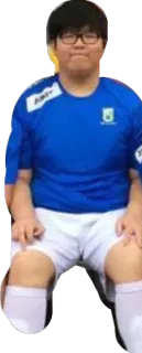 ❤ persona, occhiali, ritratto, atleta, calciatore, divisa sportiva telegram sticker