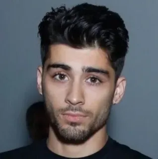 👑 Zayn Malik Zayn Malik, Sänger, Promi, Porträt, Mann, Gesicht telegram sticker