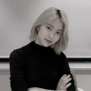 😎 woman, portrait, blond hair, casual, young adult whatsapp sticker