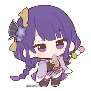 🍡 @HAWKS_ chibi, cute, sticker, cartoon telegram sticker