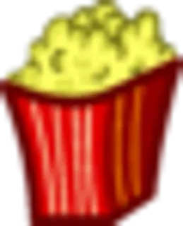 🍿 popcorn, food, snack, cinema whatsapp sticker