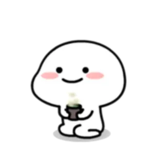 ☕ น่ารัก, ตัวละคร, คาวาอิ, เครื่องดื่ม telegram sticker