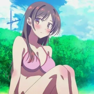 ❤️ Chizuru Mizuhara Rent-A-Girlfriend Anime, Bikini, Chizuru, Rent-a-Girlfriend, Dessin animé whatsapp sticker