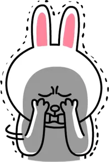 😞 Brown kelinci, brown dan teman-teman, sedih, menangis telegram sticker