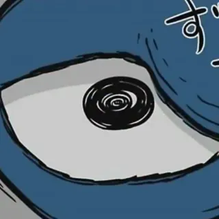 😨 ず Auge, Anime, Manga, Spirale, Cartoon telegram sticker