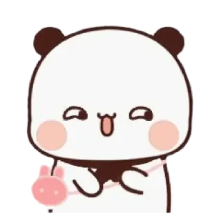 🧸 Panda, süß, Tier, kawaii, Cartoon, Figur whatsapp sticker