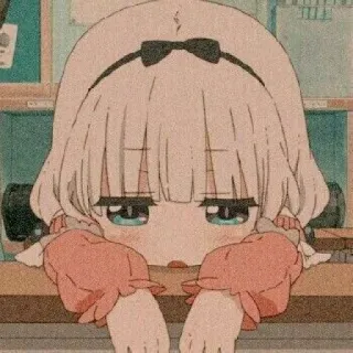 💬 Kanna Kamui Miss Kobayashi's Dragon Maid anime, kanna, kawaii, cute, manga, dragon, miss kobayashi telegram sticker