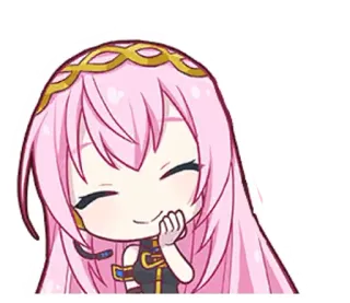 🎤 Luka Megurine Anime, Vocaloid, Süß, Kawaii, Digitale Kunst telegram sticker