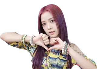 ❤️ Jisoo kpop, sänger, herz, jisoo, blackpink whatsapp sticker