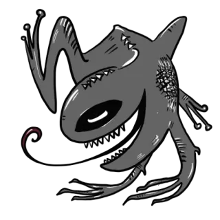 😏 สัตว์ประหลาด, สัตว์, การ์ตูน, น่ากลัว, ฮาโลวีน telegram sticker