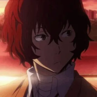 🧱 Dazai Osamu Bungou Stray Dogs anime, Dazai Osamu, Bungou Stray Dogs, BSD, ritratto, manga telegram sticker