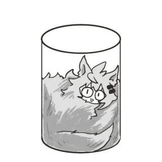 🥛 cat, jar, animal, cute, fluffy telegram sticker