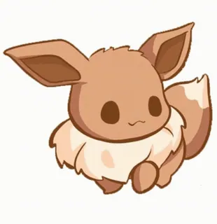 🙂 Eevee Pokemon whatsapp sticker