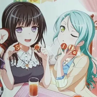 👀 S IICA Anime, Mädchen, Kekse, Essen, Freunde whatsapp sticker