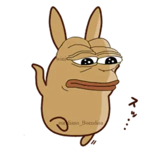 🐸 Pepe the Frog 表情包, 佩佩蛙, 青蛙, 网络迷因, 悲伤 telegram sticker