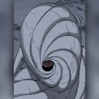 ⚫️ Obito Uchiha Naruto spirale, maschera, anime, manga, villain telegram sticker
