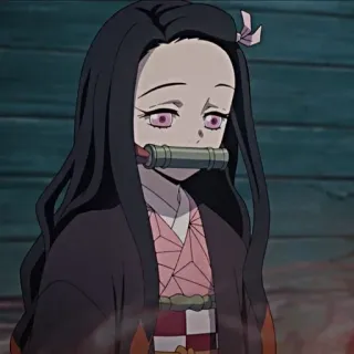 🌿 Nezuko Kamado Demon Slayer Anime, Dämon, Nezuko, Kamado, Manga, Demon Slayer whatsapp sticker