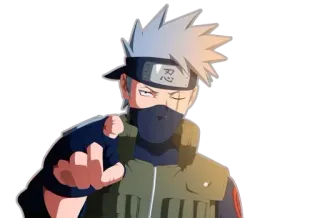 👆 Kakashi Hatake Naruto 忍 anime, kakashi, naruto, hatake, ninja whatsapp sticker
